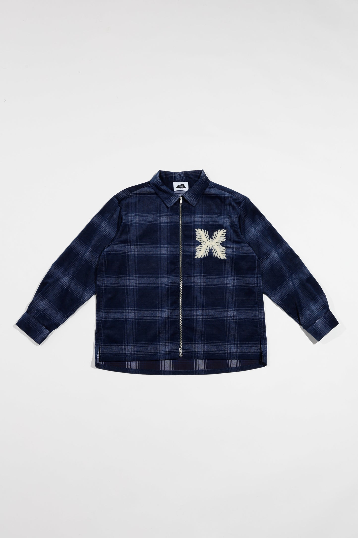 Indigo Corduroy Zip Jacket