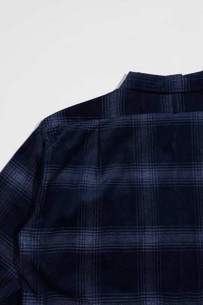 Indigo Corduroy Zip Jacket