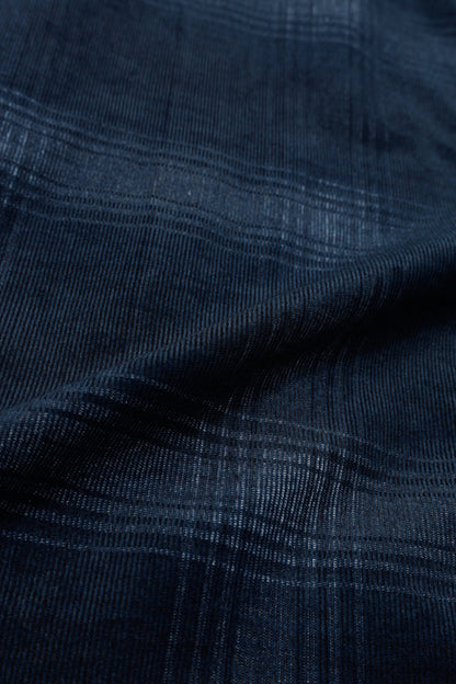 Indigo Corduroy Zip Jacket