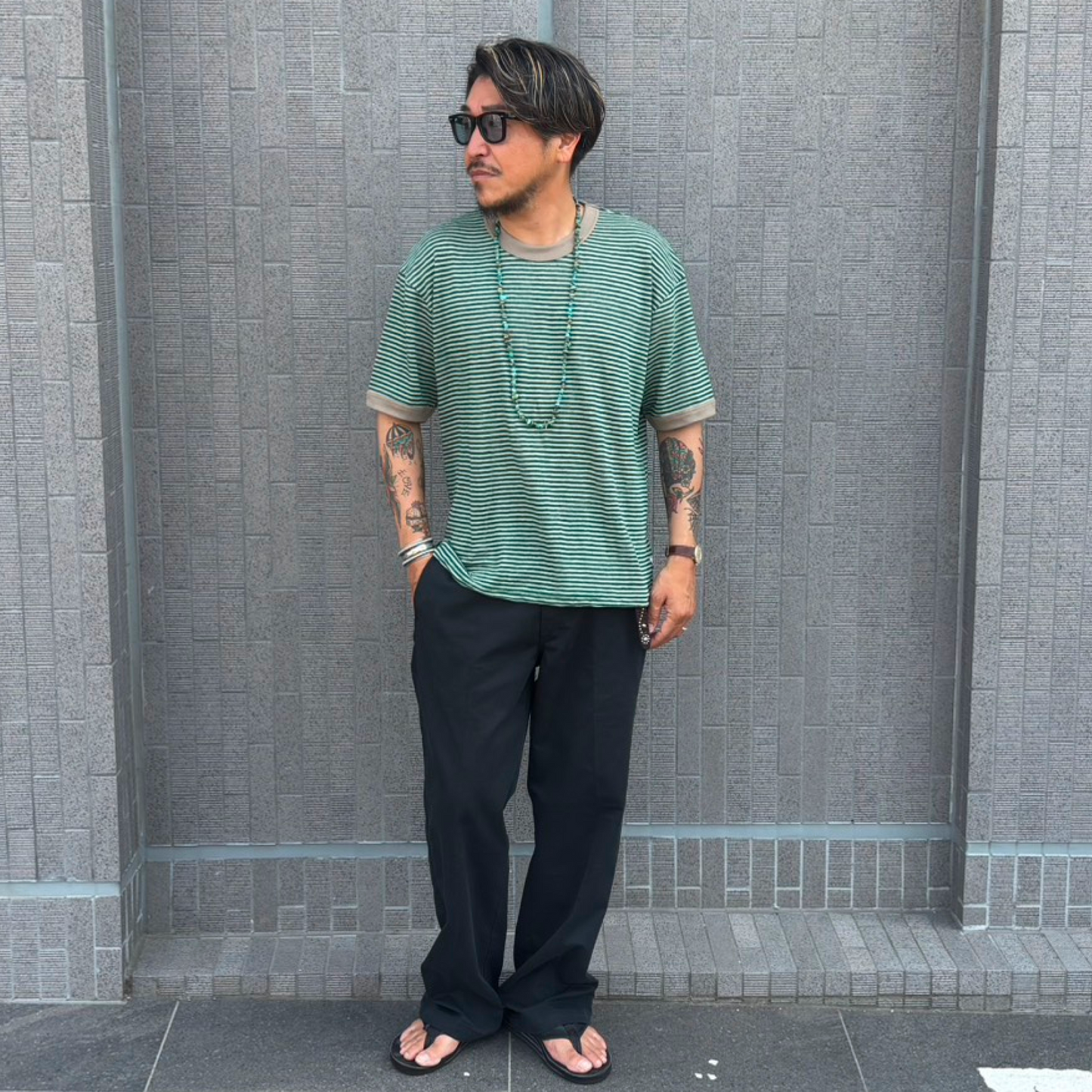 Seaview Linen Ringer S/S