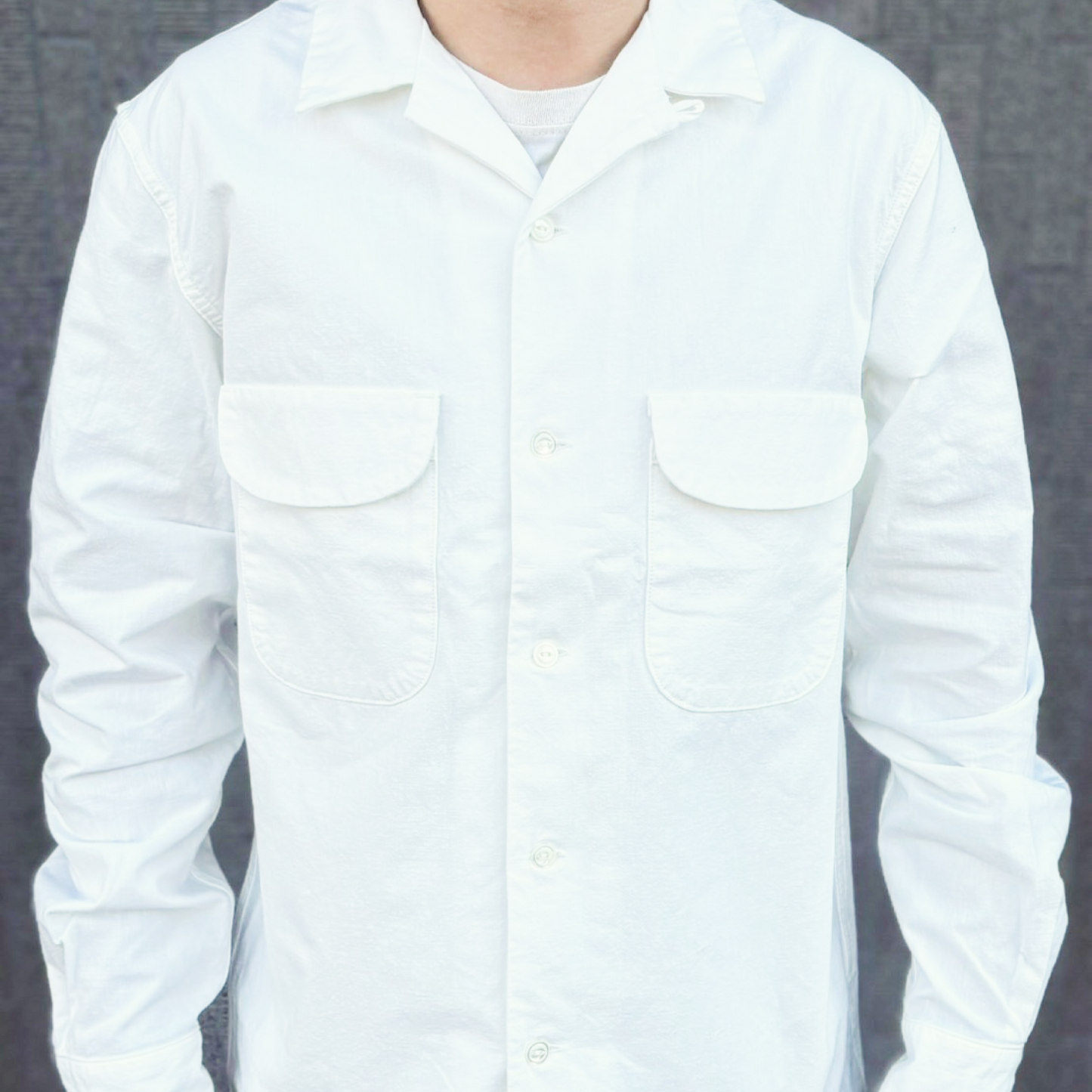 OPEN COOLLAR SHIRT F3514