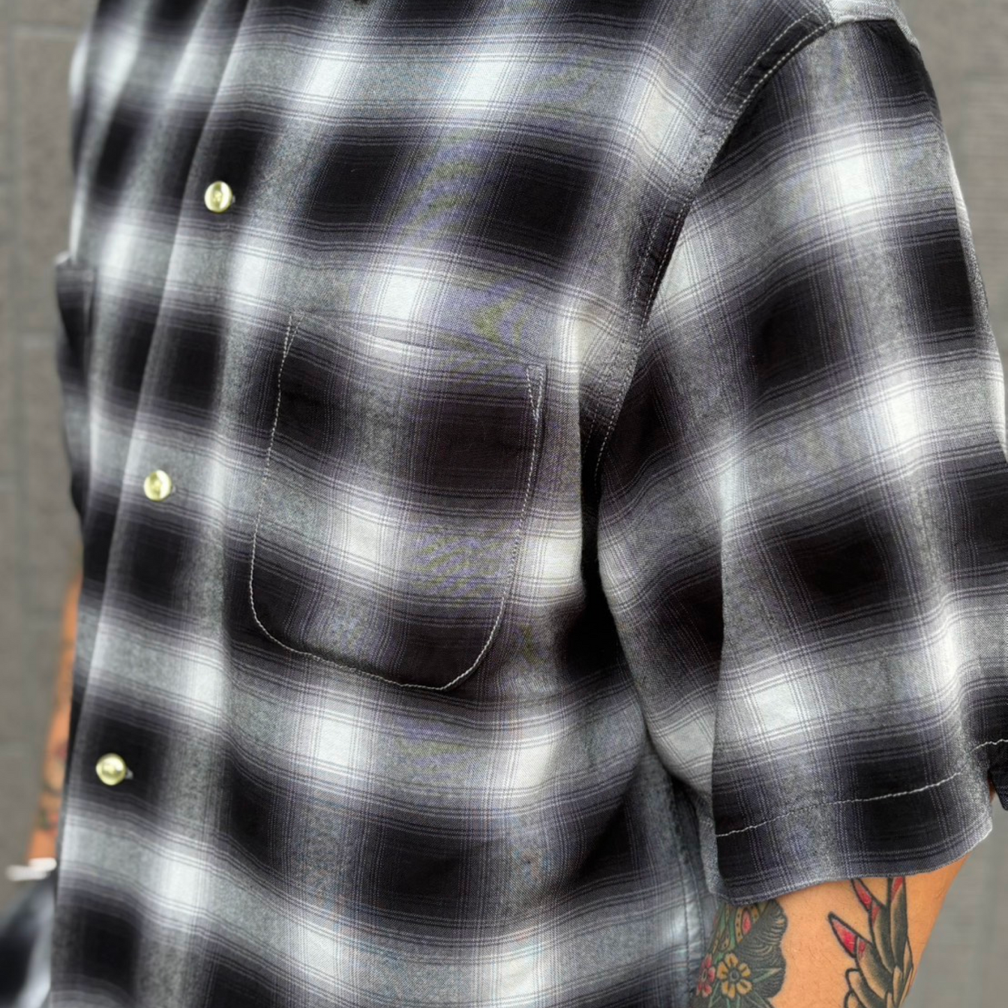 60S OMBRE LOOP COLLAR S/S SHIRTS