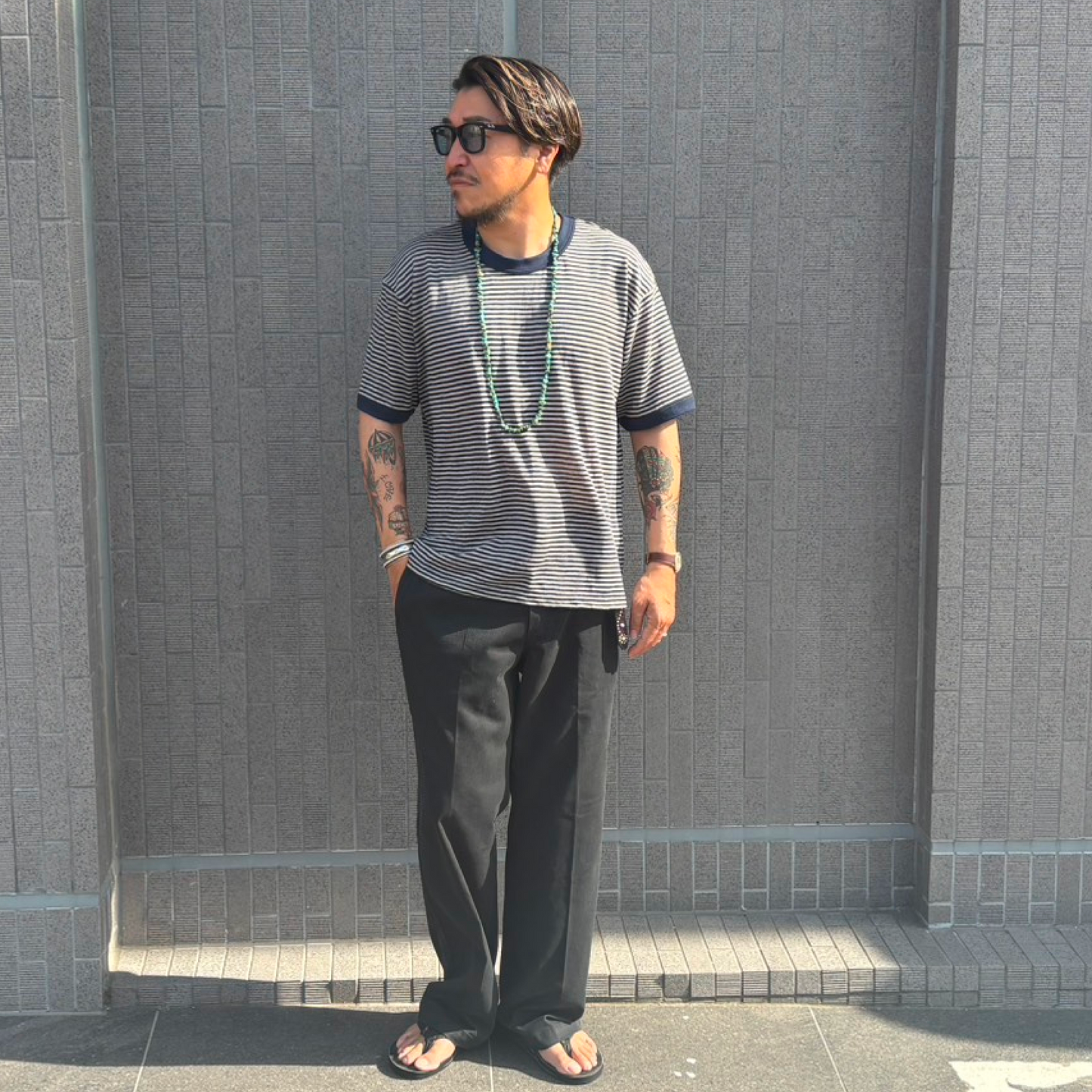 Seaview Linen Ringer S/S