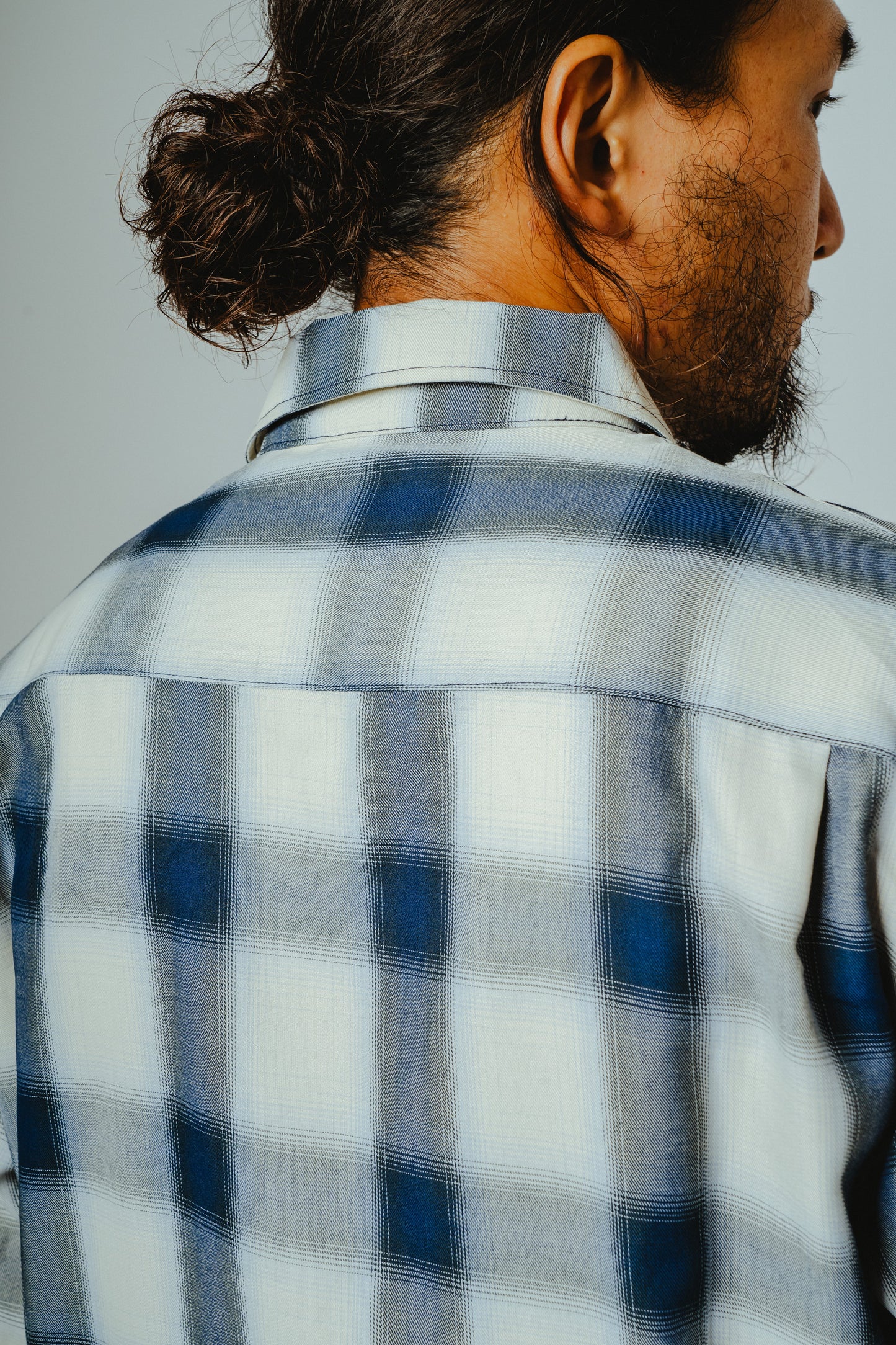 Rayon Mix Ombre Slit L/S Shirts