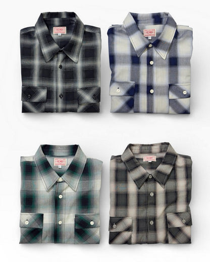 Rayon Mix Ombre Slit L/S Shirts