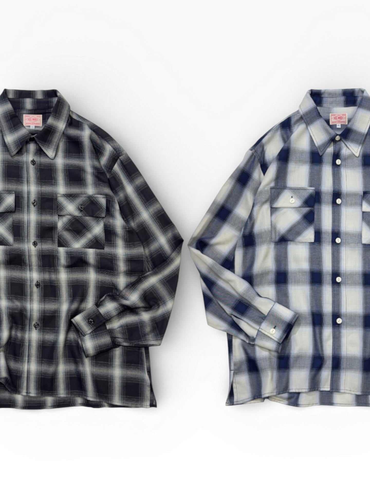 Rayon Mix Ombre Slit L/S Shirts