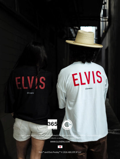 CLSS2605  Cloveru®︎ Japan Made Recycle Wide Tee " ELVIS".