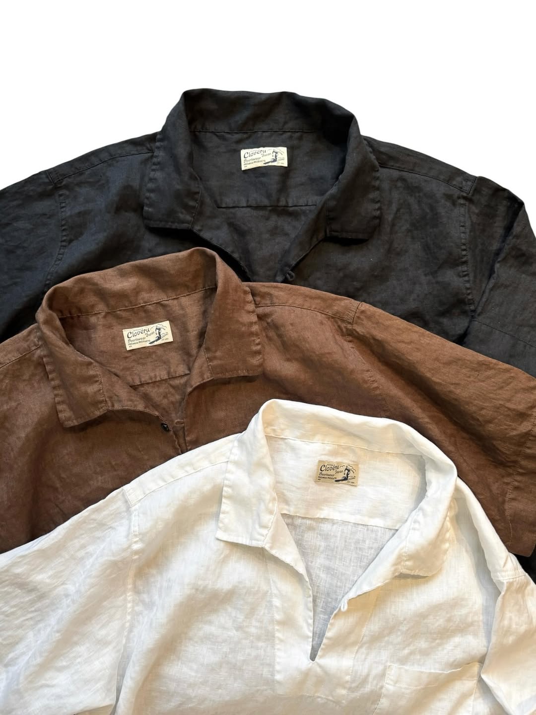 CLSS2609  Cloveru®︎ Comfort Linen Skipper Shirts.