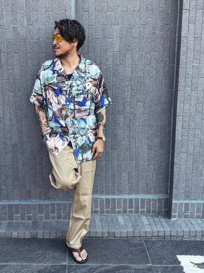 CLSS2614 Special 40s Cloveru®︎ with TOWN CRAFT Picture Aloha Shirts.