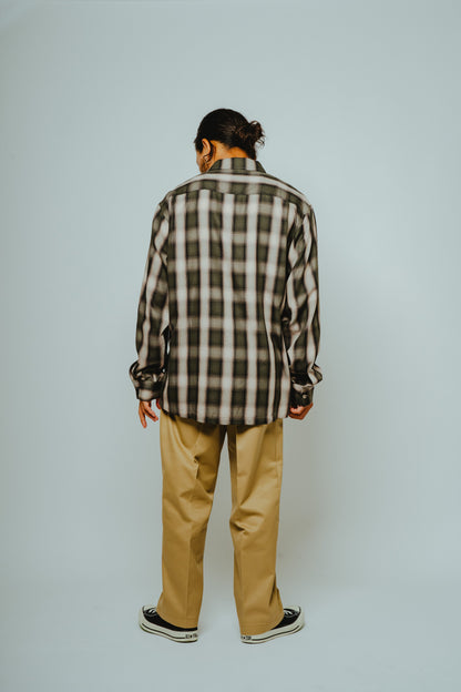 Rayon Mix Ombre Slit L/S Shirts