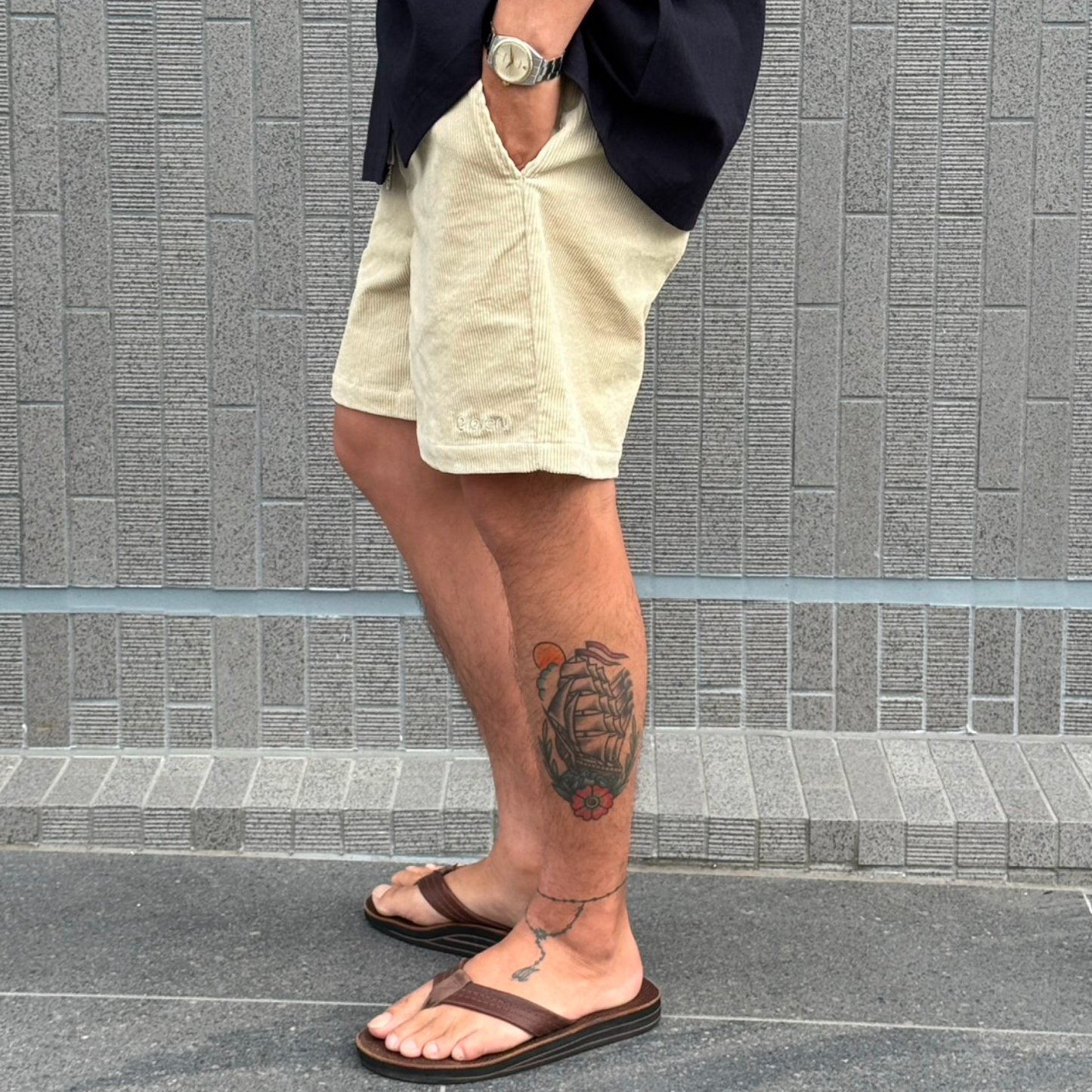 CLSS-2511 Courduroy Urban Classic Shorts.