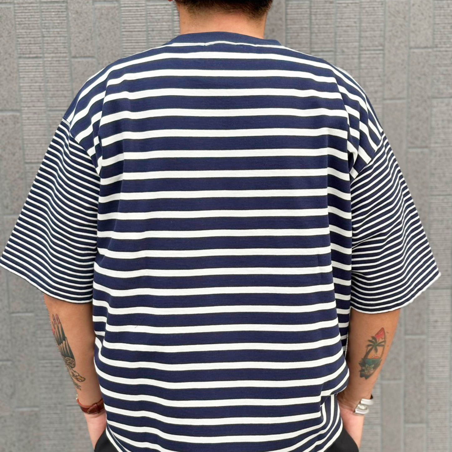切り替えボーダーTEE