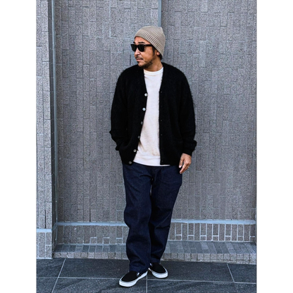 CLFW-2507 Cloveru® Simple Wool Mohair Cardigan.