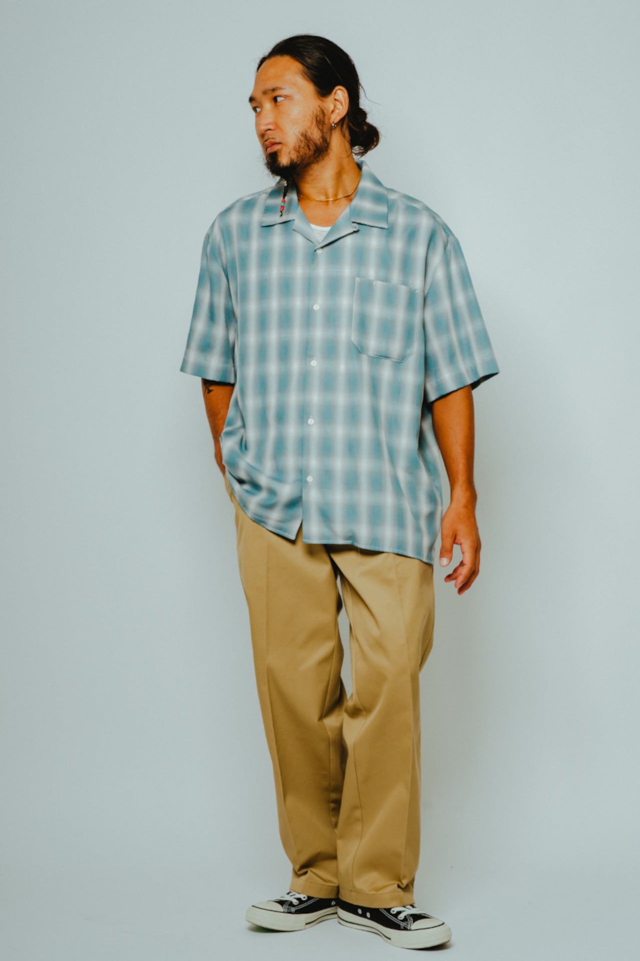 Rayon Mix Ombre Slit S/S Shirts