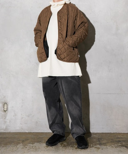 FOX STANDARD QUILT CREW CARDIGAN