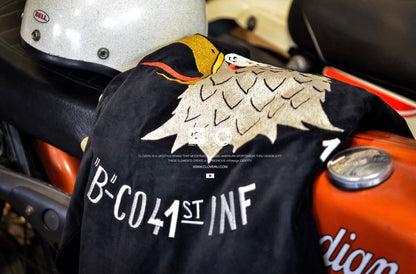 CLSS-2615 Special Cloveru®︎ Velor Souvenir Reversible JKT【 EAGLE & GIRL 1958-1960 】