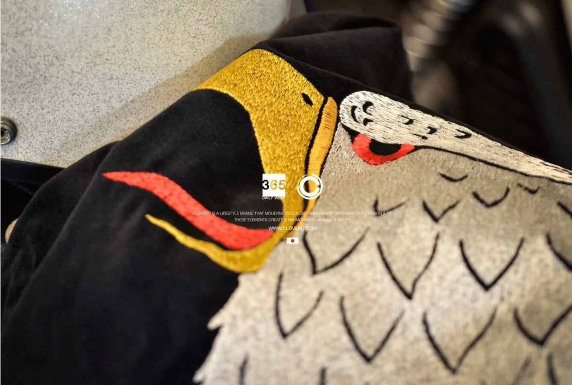 CLSS-2615 Special Cloveru®︎ Velor Souvenir Reversible JKT【 EAGLE & GIRL 1958-1960 】