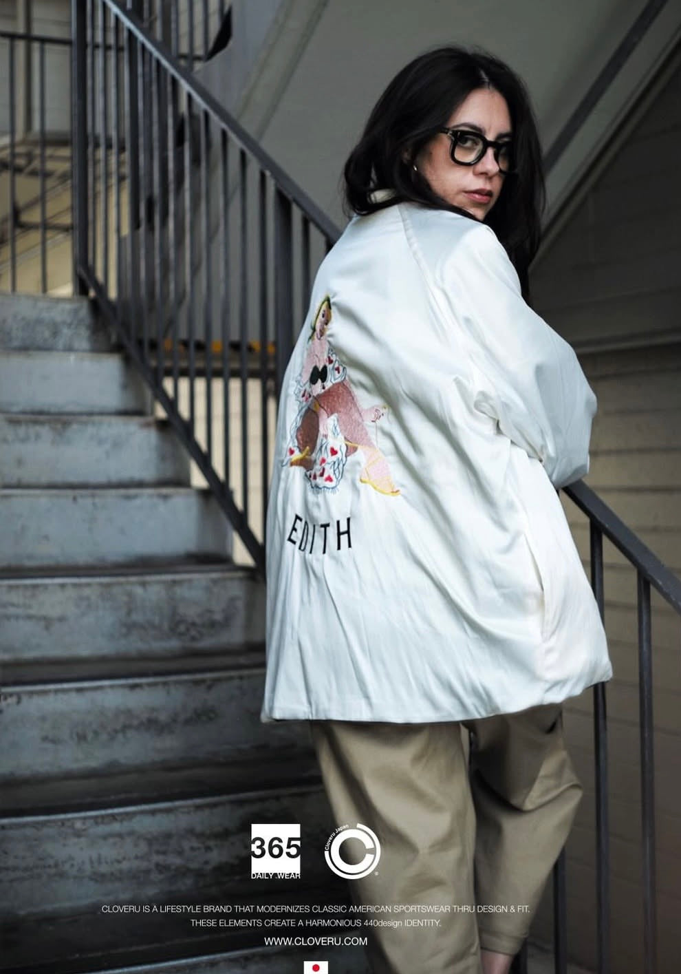 CLSS-2615 Special Cloveru®︎ Velor Souvenir Reversible JKT【 EAGLE & GIRL 1958-1960 】