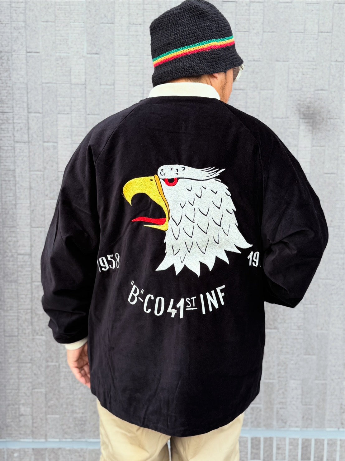 CLSS-2615 Special Cloveru®︎ Velor Souvenir Reversible JKT【 EAGLE & GIRL 1958-1960 】