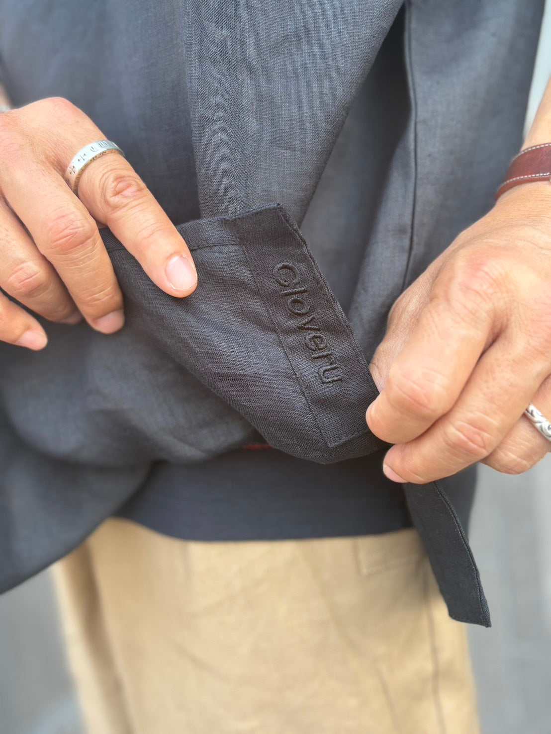 CLSS2609  Cloveru®︎ Comfort Linen Skipper Shirts.