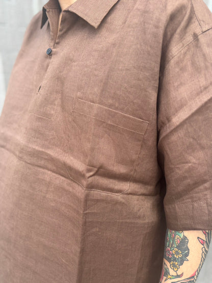 CLSS2609  Cloveru®︎ Comfort Linen Skipper Shirts.