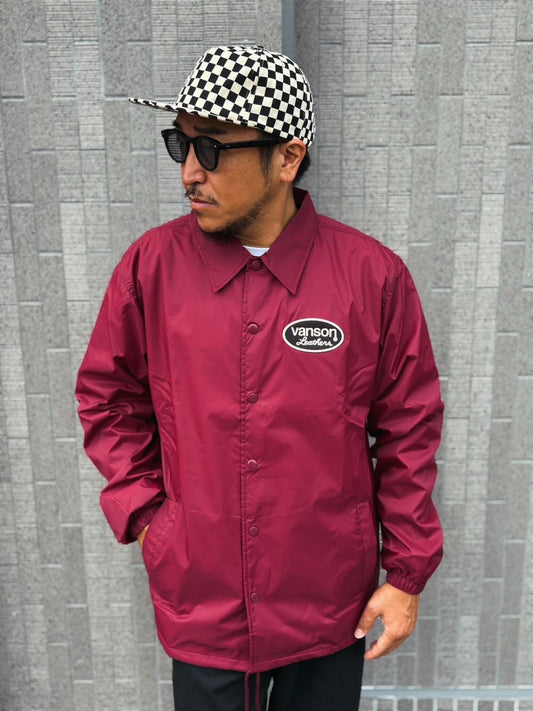 【VANSON / バンソン】 NYLON COACH JACKET