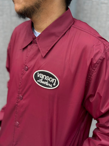 【VANSON / バンソン】 NYLON COACH JACKET