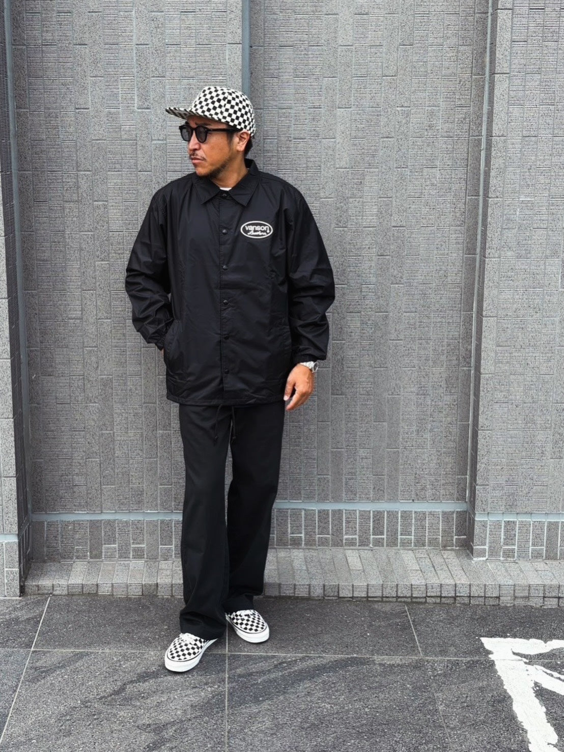 【VANSON / バンソン】 NYLON COACH JACKET