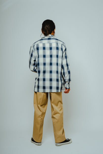 Rayon Mix Ombre Slit L/S Shirts